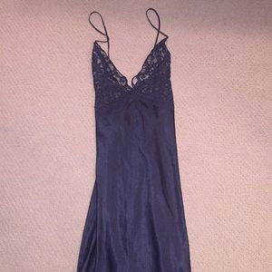 Victoria’s Secret black slip dress (lingerie)